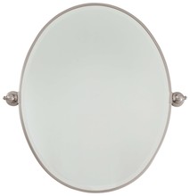  1433-84 - LARGE OVAL MIRROR - BEVELED