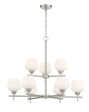  2179-84 - 9 LIGHT CHANDELIER