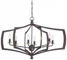  4376-579 - 6 LIGHT CHANDELIER