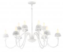  5908-655 - 12 LIGHT TWO TIER CHANDELIER