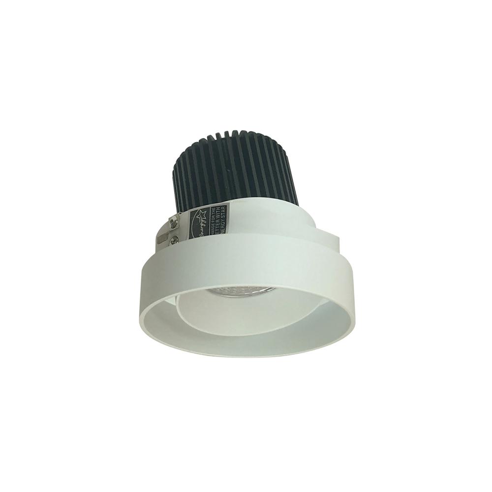 4" Iolite LED Round Trimless Adjustable, 10-Degree Optic, 800lm / 12W, 4000K, White Adjustable /