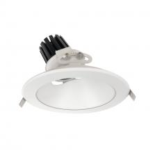  NC3-89L130NMPW - 8" Sapphire III Round Adjustable Reflector, 900lm, 3000K, Narrow Flood Optic, Matte Powder White