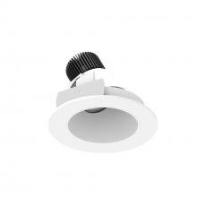  NIO-4RSLACDXMPW - 4" Iolite LED Round Adjustable Slot, 800lm / 14W, Comfort Dim, Matte Powder White Reflector /