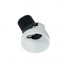  NIO-4RTSLA30QMPW - 4" Iolite LED Round Trimless Adjustable Slot, 10-Degree Optic, 800lm / 12W, 3000K, Matte Powder