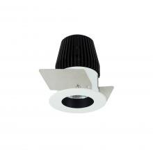  NIO-1RNG30XBW - 1" Iolite LED NTF Round Reflector, 600lm, 3000K, Black Reflector / White Flange