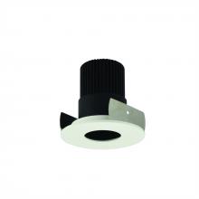  NIOB-2RPH30XBMPW/10 - 2" Iolite LED Round Pinhole, 1000lm / 14W, 3000K, Black Pinhole / Matte Powder White Flange