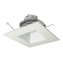  NLCBC2-65627WW/10 - 6" Cobalt Click LED Retrofit, Square Reflector, 1000lm / 12W, 2700K, White Reflector / White