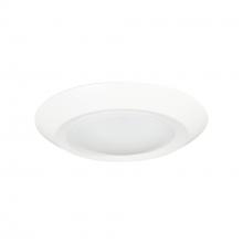  NLOPAC-R6REGT2440W - 6" Regressed AC Opal LED Surface Mount, 950lm / 13W, 4000K, White finish