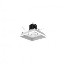  NMRT3-1RL240FWW - One-Head Flanged LED Multiple Lighting Trim, 1500lm per Head w/ Flood Optic, 4000K, Regressed White