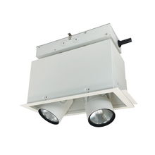  NMRTLGPD-12D2L2040SW - Pull-Down LED Trimless 2-Head MLS, 30W / 2100lm per Head, Spot, 4000K, White, 277V 0-10V Dimming