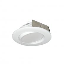  NOXAC-4RGTWWW - 4" AC Onyx Round Adjustable LED Retrofit, 800lm / 11W, Selectable CCT, White Finish