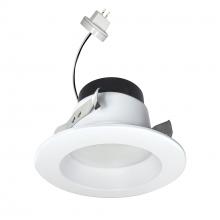  NOXLV-4R1TWWW - 4" Onyx 12Vac Retrofit Reflector, 800lm / 11W, Selectable CCT, White Finish