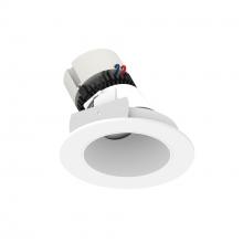  NPR-4RSLACDXMPW - 4" Pearl LED Round Adjustable Slot Retrofit, 750lm / 12W, Comfort Dim, Matte Powder White