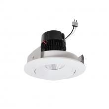  NPRLV-4RC30XMPW - 4" Pearl Low Voltage LED Round Adjustable Cone Retrofit, 1200lm / 11W, 3000K, Matte Powder White