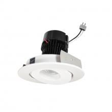  NPRLV-4RG27XWW - 4" Pearl Low Voltage LED Round Adjustable Gimbal Retrofit, 1050lm / 11W, 2700K, White Finish