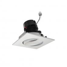  NPRLV-4SC30XMPW - 4" Pearl Low Voltage LED Square Adjustable Cone Retrofit, 1200lm / 11W, 3000K, Matte Powder