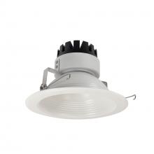  NRM3-62L227FWW - 6" Marquise III Round Baffle, 1500lm, 2700K, Flood Optic, White Baffle/White Flange