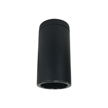  NYLS3-6S1L235NC12BBB - 6" Sapphire III Surface Mount Black Cylinder, Black Reflector/Black Flange, 120-277; 0-10V