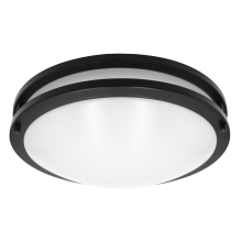 Luxrite LR23290 - LED10&#34;FLUSH/DR/BLK/5CCT/D