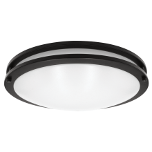 Luxrite LR23293 - LED16&#34;FLUSH/DR/BLK/5CCT/D