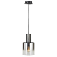  AC11520SM - Henley 1 Light Pendant (Satin Black & Smoke Glass)