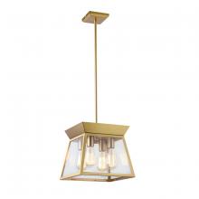  AC11851BB - Lucian 4 Light Chandelier 12" Diameter Brushed Brass