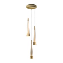  AC6823BR - Sunnyvale Collection 3-Light Chandelier Brass