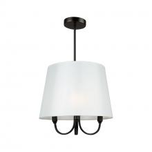  SC13330BK - Rhythm 3 Light Pendant Black