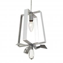  263M01TPESV - Posh 1-Lt Tall Mini Pendant - Pearl/Silver Leaf