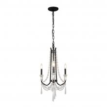  270C03OX - Barcelona 3-Lt Crystal Chandelier - Onyx