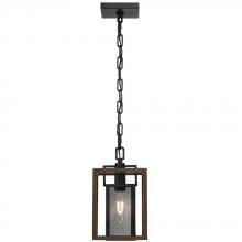  285M01DOBL - Rio Lobo 1-Lt Mini Pendant - Dark Oak/Black