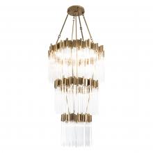  309C19HG - Matrix 19-Lt 3-Tier Chandelier - Havana Gold