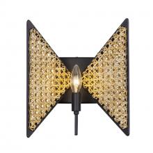  379W01MBS - Machina 1-Lt Sconce - Matte Black/Sulihiya