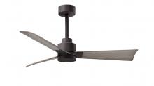  AK-TB-GA-42 - Alessandra 3-blade transitional ceiling fan in textured bronze finish with gray ash blades. Optimi