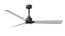  AKLK-TB-BN-56 - Alessandra 3-blade transitional ceiling fan in textured bronze finish with brushed nickel blades.