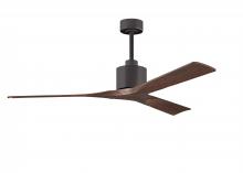  NK-TB-WA-60 - Nan 6-speed ceiling fan in Textured Bronze finish with 60” solid walnut tone wood blades