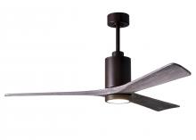  PA3-TB-BW-60 - Patricia-3 three-blade ceiling fan in Textured Bronze finish with 60” solid barn wood tone blade