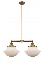  209-BB-G541 - Oxford - 2 Light - 25 inch - Brushed Brass - Stem Hung - Island Light