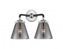 Innovations Lighting 284-2W-BPN-G63-LED - Cone - 2 Light - 14 inch - Black Polished Nickel - Bath Vanity Light