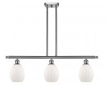  516-3I-SN-G81-LED - Eaton - 3 Light - 36 inch - Brushed Satin Nickel - Cord hung - Island Light