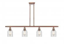  516-4I-AC-G259-LED - Caledonia - 4 Light - 48 inch - Antique Copper - Cord hung - Island Light