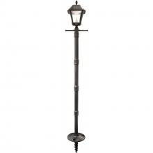  105SG01 - Gama Sonic Baytown II Solar Lamp Post with EZ Anchor - Black Finish