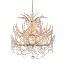  H22109T-10 - Denali Two-tier Antler Crystal Chandelier