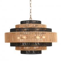  H23102-6 - Zissel Rattan Chandelier