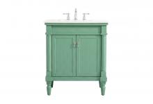  VF13030VM - 30 Inch Single Bathroom Vanity in Vintage Mint