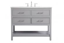  VF19042GR - 42 Inch Single Bathroom Vanity in Gray