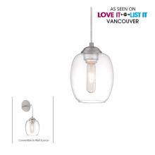  P931-084 - 1 LIGHT MINI PENDANT (CONVERTIBLE TO WALL SCONCE)