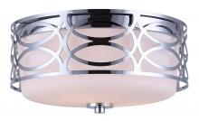  IFM173B12CH - Drake 2 Light Flush Mount, Chrome Finish