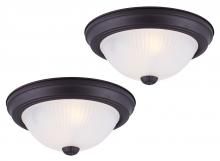  IFM21103T - IFM211T BP Twin Pack, 1 Light Flush Mount, Brass Finish