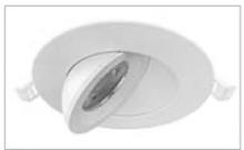  GBD409WH - 5.43inch White Color, 9W Dimmable, 2700K 3000K 3500K 4000K 5000K 5CCT Swtich, 700Lumen